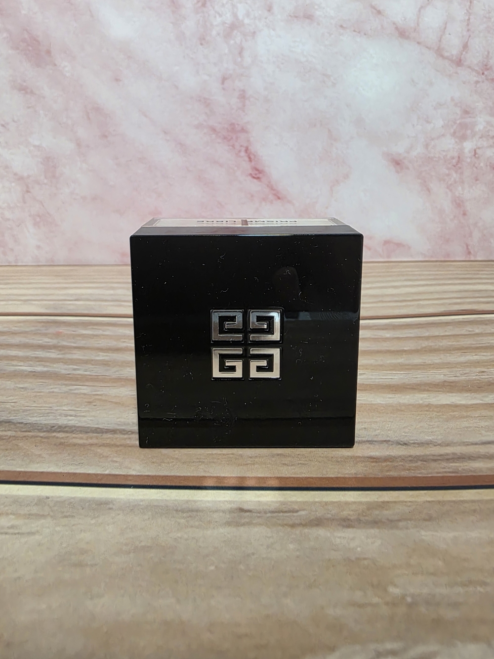 Givenchy Black Compact with Silver Logo